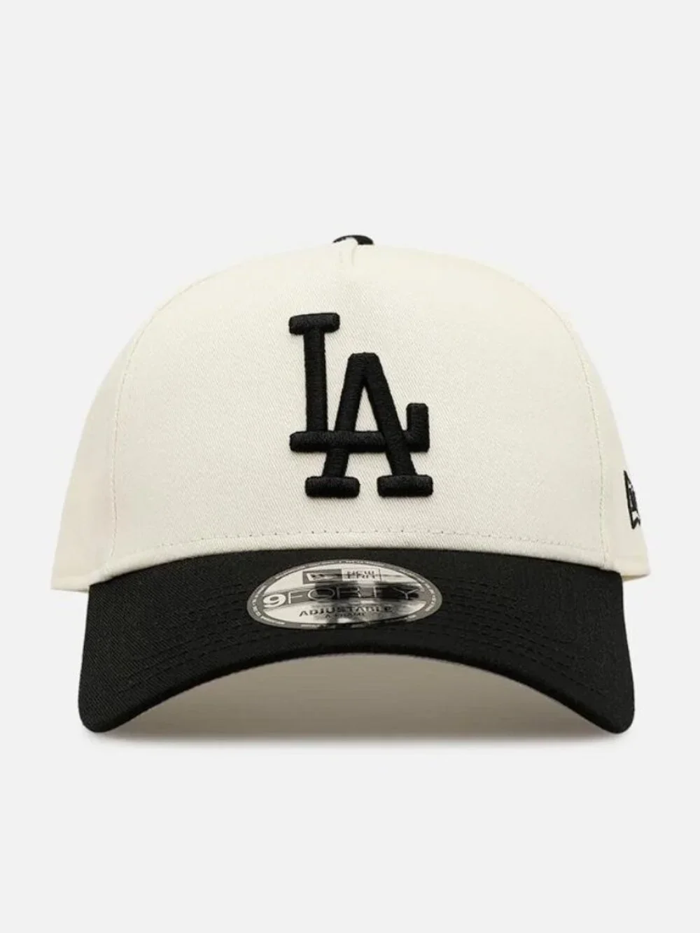 NEW ERA Men's Los Angeles Dodgers Easy Chrome Black 9FORTY A-Frame Snapback Hat